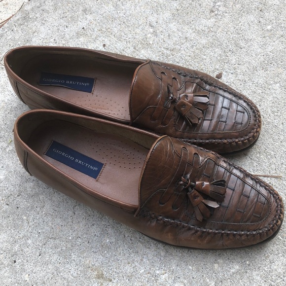 giorgio brutini tassel loafers